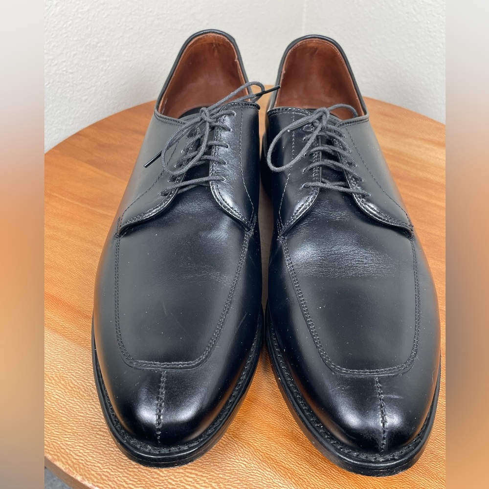 ALLEN EDMONDS Delray Split Toe Lace Up Oxfords Dress Shoes 12D Black Leather USA - Picture 4 of 16